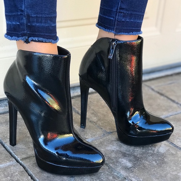 Jessica Simpson | Shoes | Skyline Patent Platform Boots | Poshmark